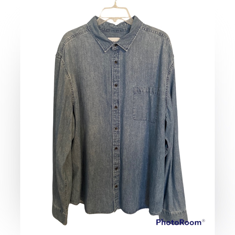 Goodfellow & Co button denim shirt size XXL NWT!!!